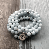 Bracelet Mala en Aigue Marine | Lithothtérapie Stéphanie