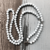 Bracelet Mala Tibétain en Aigue Marine | Lithothtérapie Stéphanie