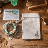 Bracelet Mala Bouddhiste en Amazonite | Lithothérapie Stéphanie