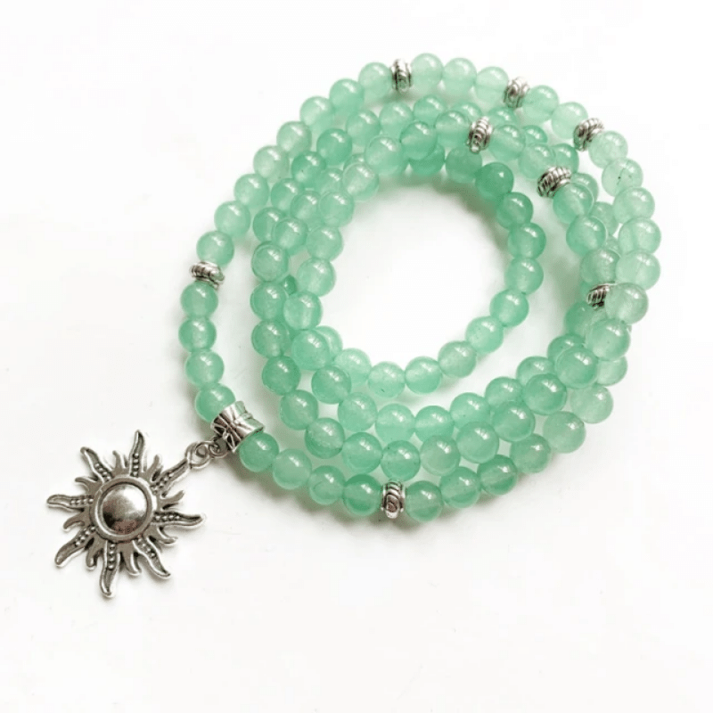Bracelet Mala en Aventurine | Lithothérapie Stéphanie