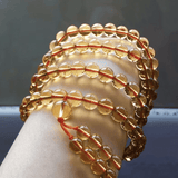 Bracelet Mala 108 Perles en Citrine | Lithothérapie Stéphanie