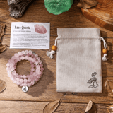 Bracelet Mala Bouddhiste en Quartz Rose | Lithothérapie Stéphanie