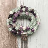 Bracelet Mala en Fluorite | Lithothérapie Stéphanie