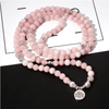 Bracelet Mala 108 Perles en Jade Rose | Lithothérapie Stéphanie