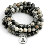 Bracelet Mala en Jaspe Araignée | Lithothérapie Stéphanie