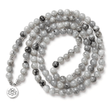 Bracelet Mala 108 Perles en Labradorite | Lithothérapie Stéphanie