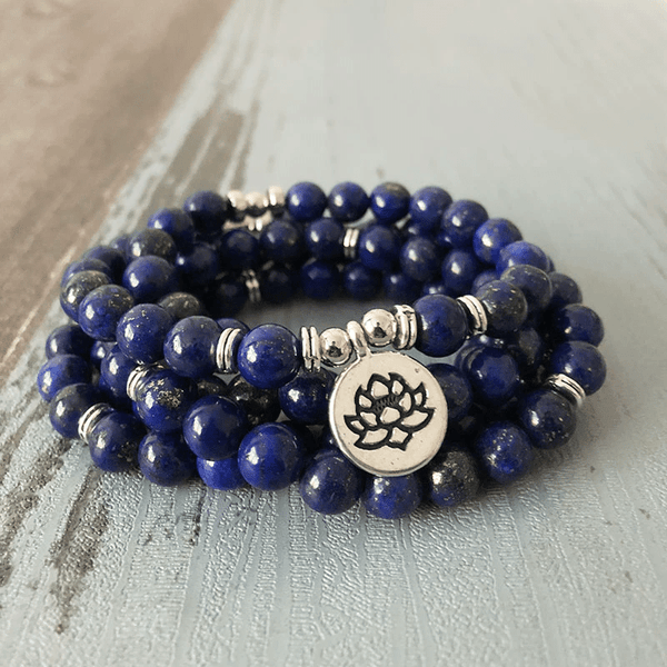 Bracelet Mala en Lapis Lazuli