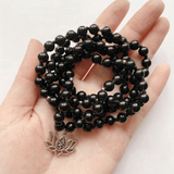 Bracelet Mala en Obsidienne | Lithothérapie Stéphanie