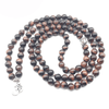 Bracelet Mala Bouddhiste en Oeil de Taureau | Lithothérapie Stéphanie