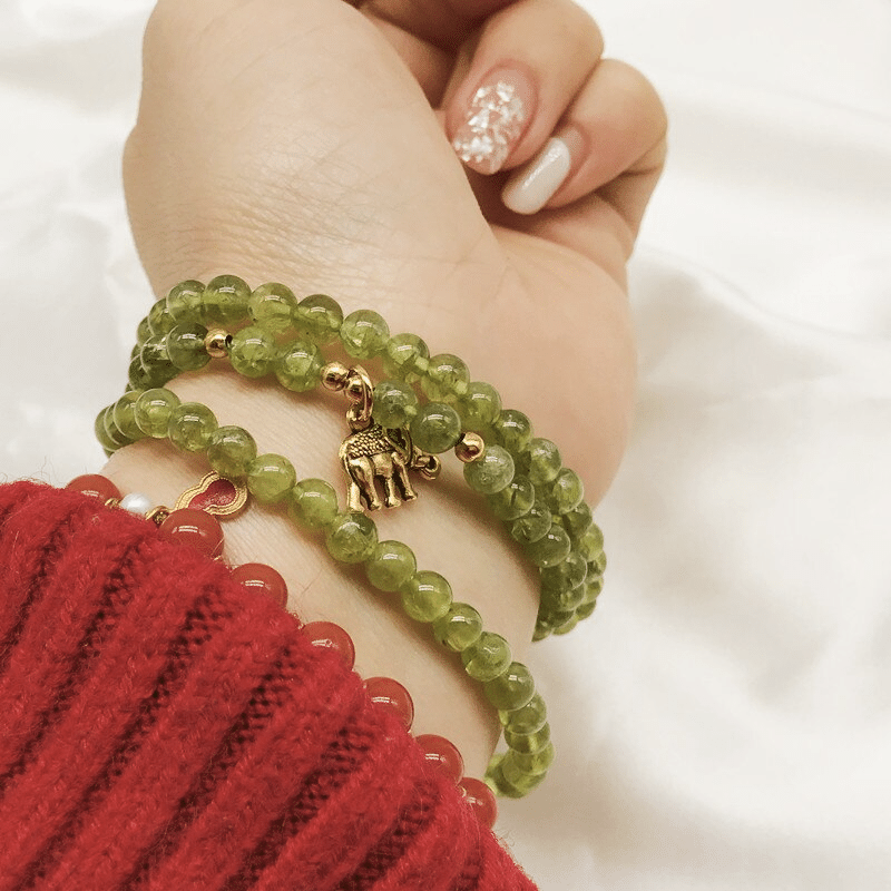 Bracelet Mala en Chrysolite | Lithothérapie Stéphanie