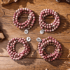 Bracelet Mala 108 Perles en Rhodonite | Lithothérapie Stéphanie