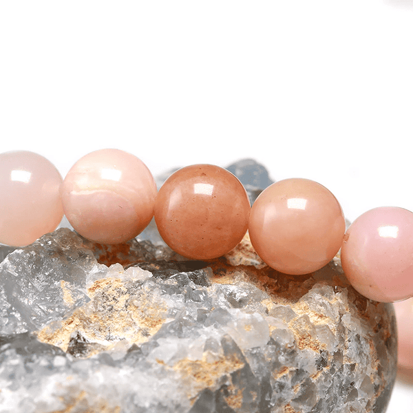 Bracelet Perles Opale Rose | Lithothérapie Stéphanie