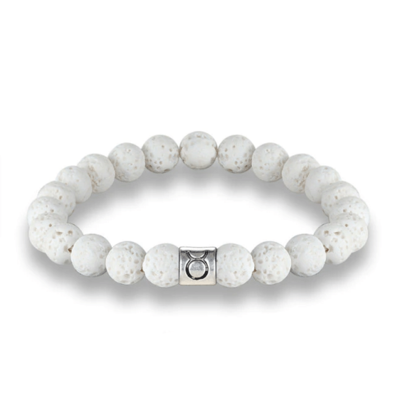 Bijou en Pierre de Lave Blanche | Lithothérapie Stéphanie