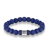 Bracelet de Pierre de Lave Bleue | Lithothérapie Stéphanie