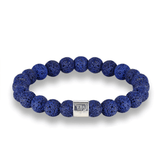 Bracelet en Pierre de Lave Bleue