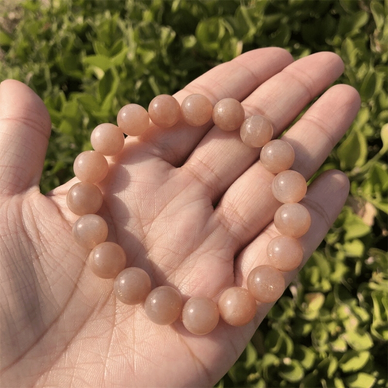 Bracelet Pierre de Lune Orangée | Lithothérapie Stéphanie