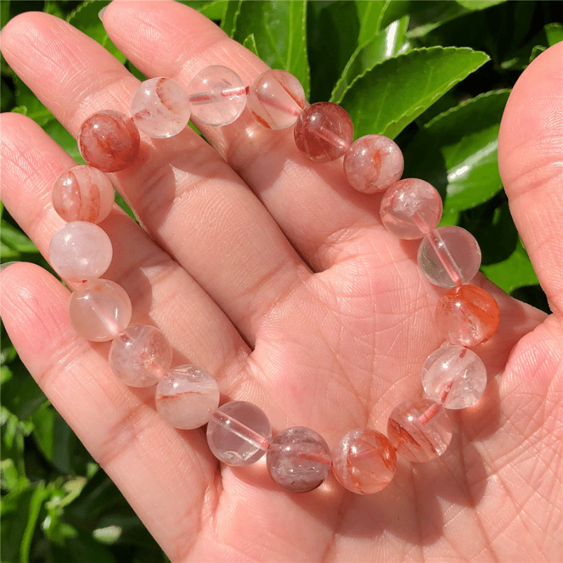 Bracelet en Quartz Rouge | Lithothérapie Stéphanie