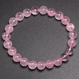 Bracelet en Quartz Rose Clair | Perles 8MM | Lithothérapie Stéphanie