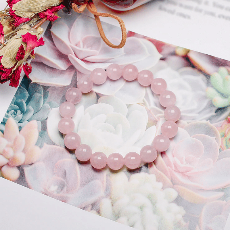 Bracelet Quartz Rose Femme | Lithothérapie Stéphanie