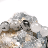 Bracelet Perles Quartz Tourmaline | Lithothérapie Stéphanie