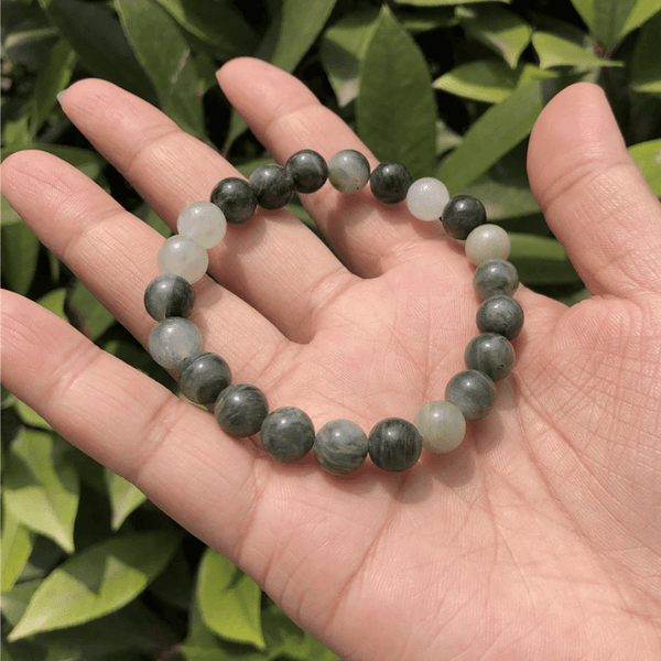 Bracelet Perles Smaragdite | Lithothérapie Stéphanie