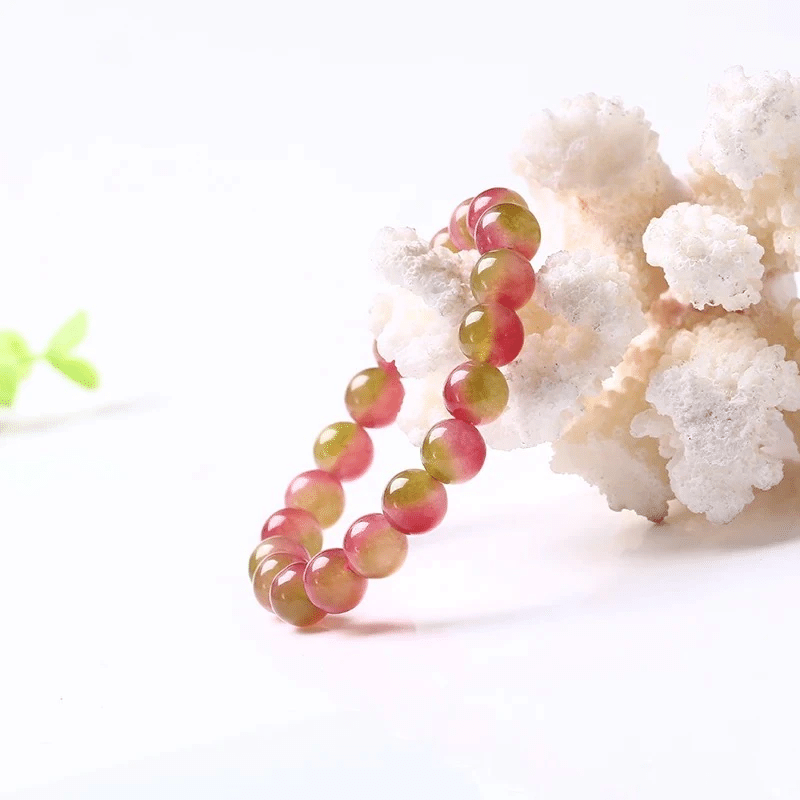 Bracelet en Tourmaline Pastèque | Lithothérapie Stéphanie