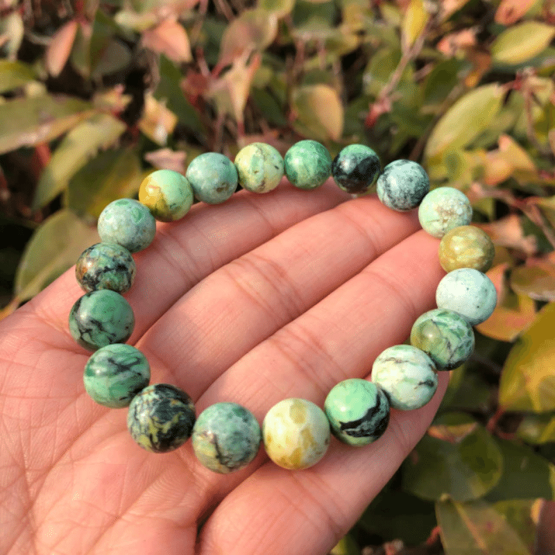Bracelet en Variscite Verte | Lithothérapie Stéphanie