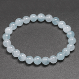 Bracelet Aigue Marine | Perles 8MM | Lithothérapie Stéphanie