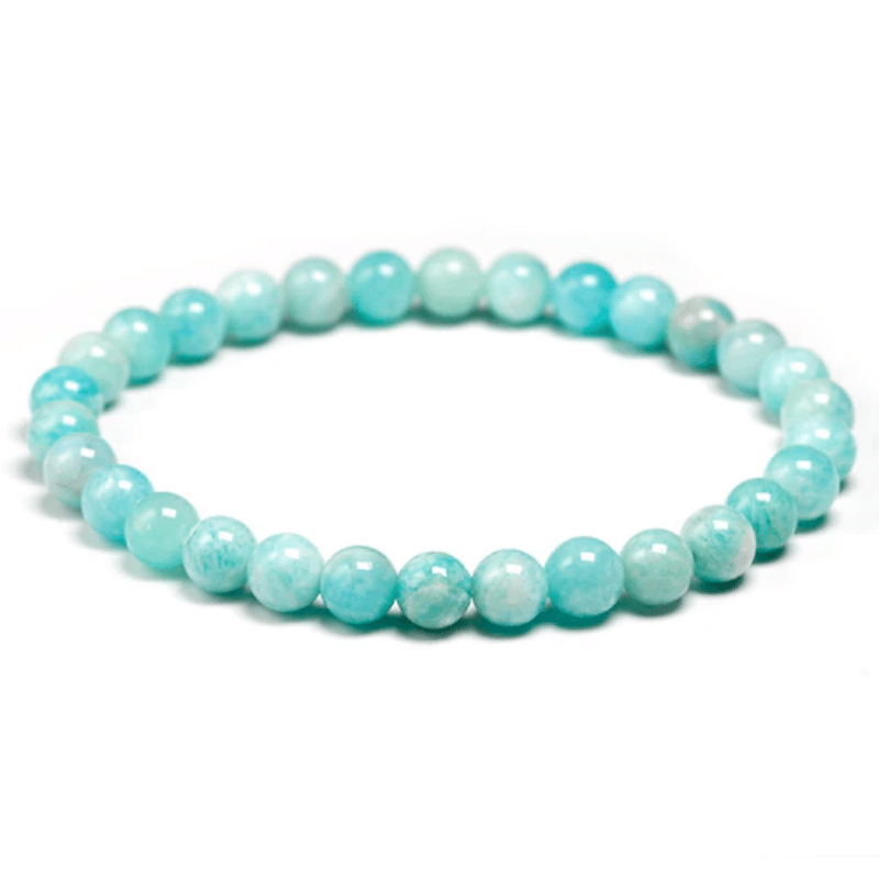 Bracelet en Amazonite 6MM | Lithothérapie Stéphanie