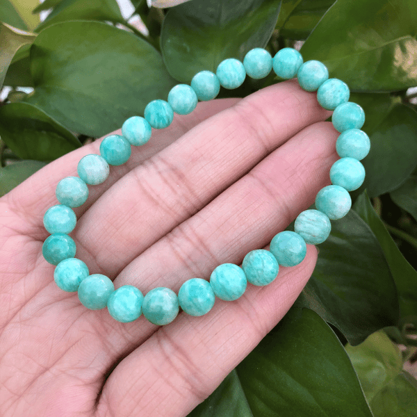 Bracelet en Amazonite Bleue Naturelle | Lithothérapie Stéphanie