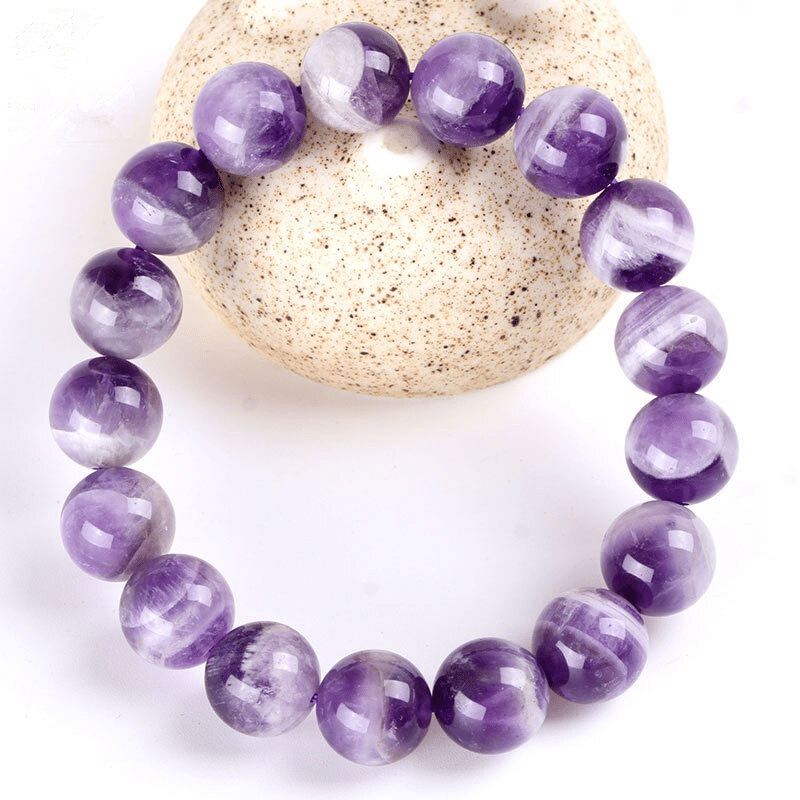 Bracelet Homme Améthyste Chevron | Lithothérapie Stéphanie