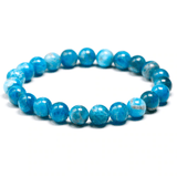 Bracelet en Apatite Bleue 8MM | Lithothérapie Stéphanie