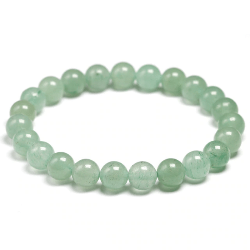 Bracelet en Aventurine Verte 8MM | Lithothérapie Stéphanie