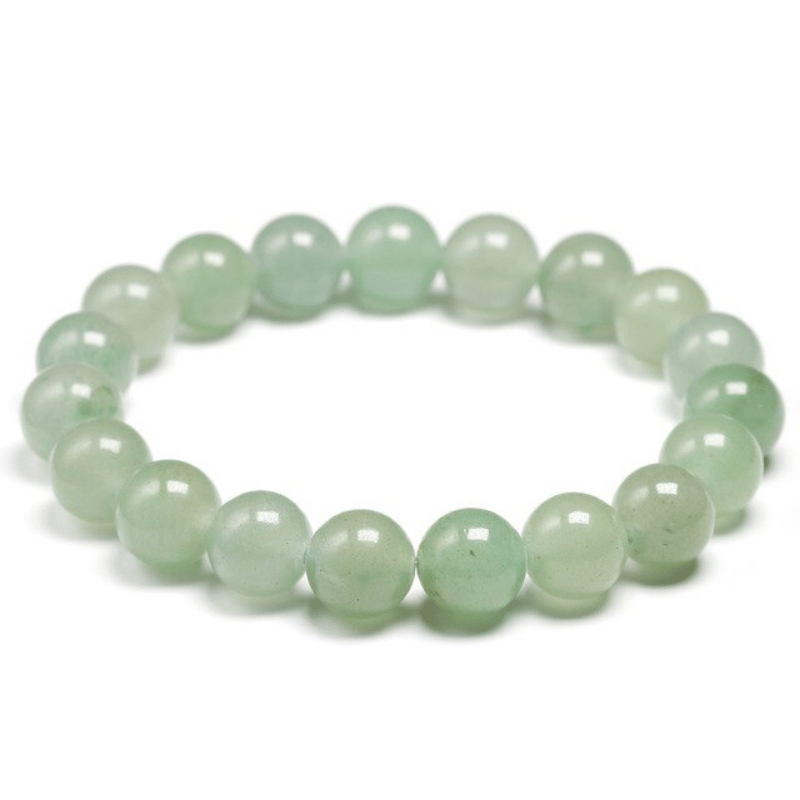 Bracelet en Aventurine Verte 10MM | Lithothérapie Stéphanie