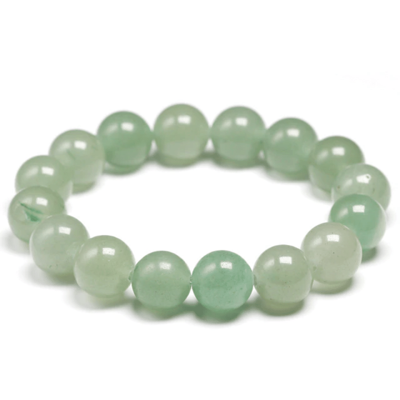 Bracelet en Aventurine Verte 12MM | Lithothérapie Stéphanie
