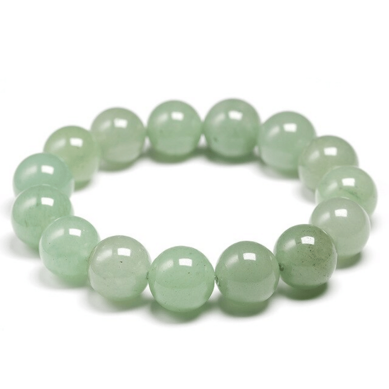Bracelet en Aventurine Verte 14MM | Lithothérapie Stéphanie