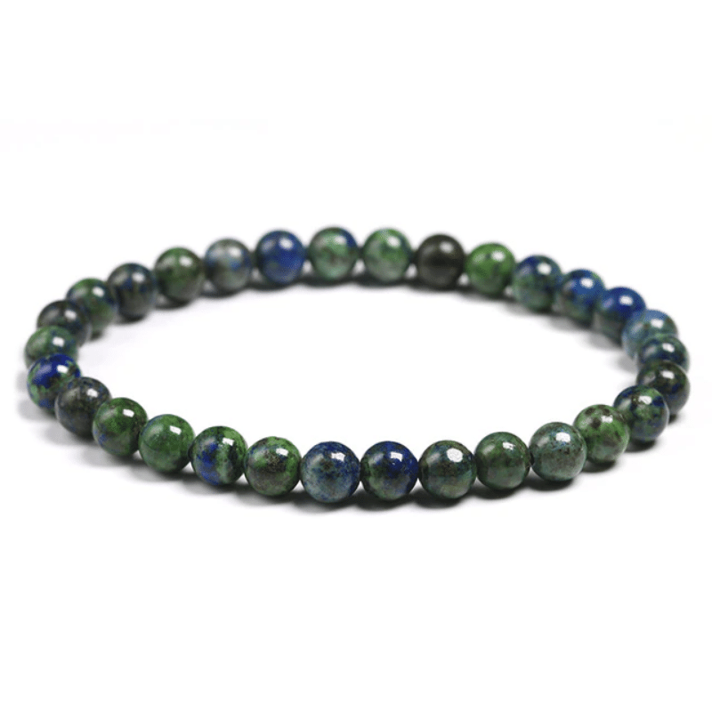 Bracelet en Chrysocolle 6MM | Lithothérapie Stéphanie