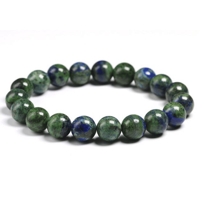 Bracelet en Chrysocolle 10MM | Lithothérapie Stéphanie