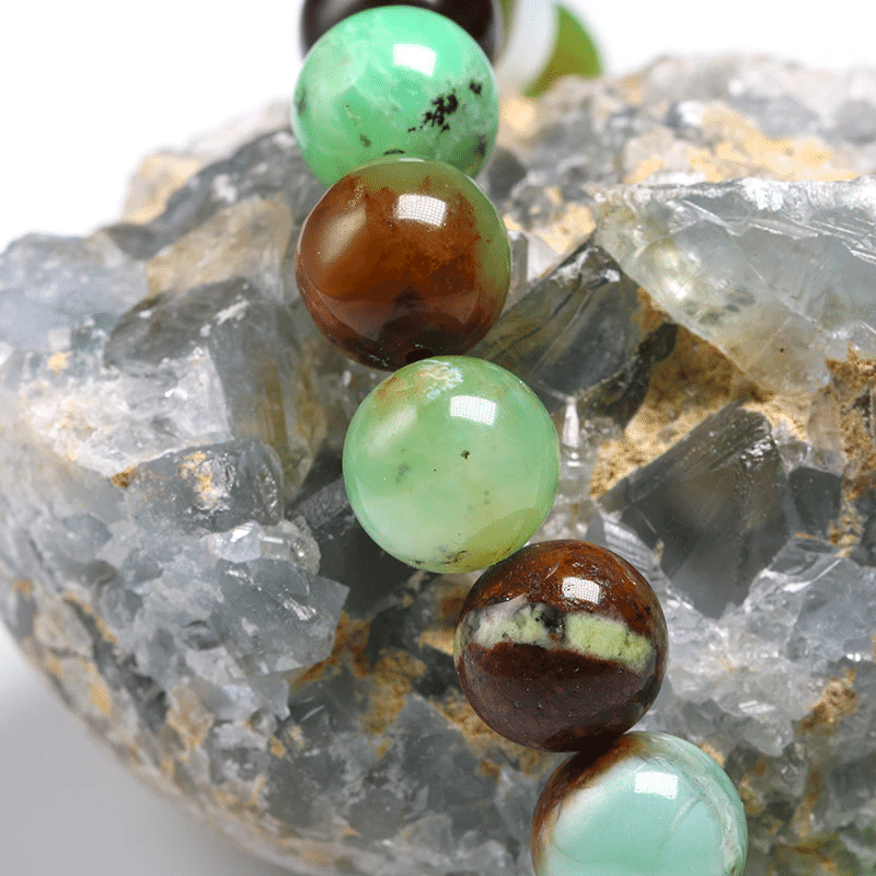 Bracelet Perles Chrysoprase | Lithothérapie Stéphanie