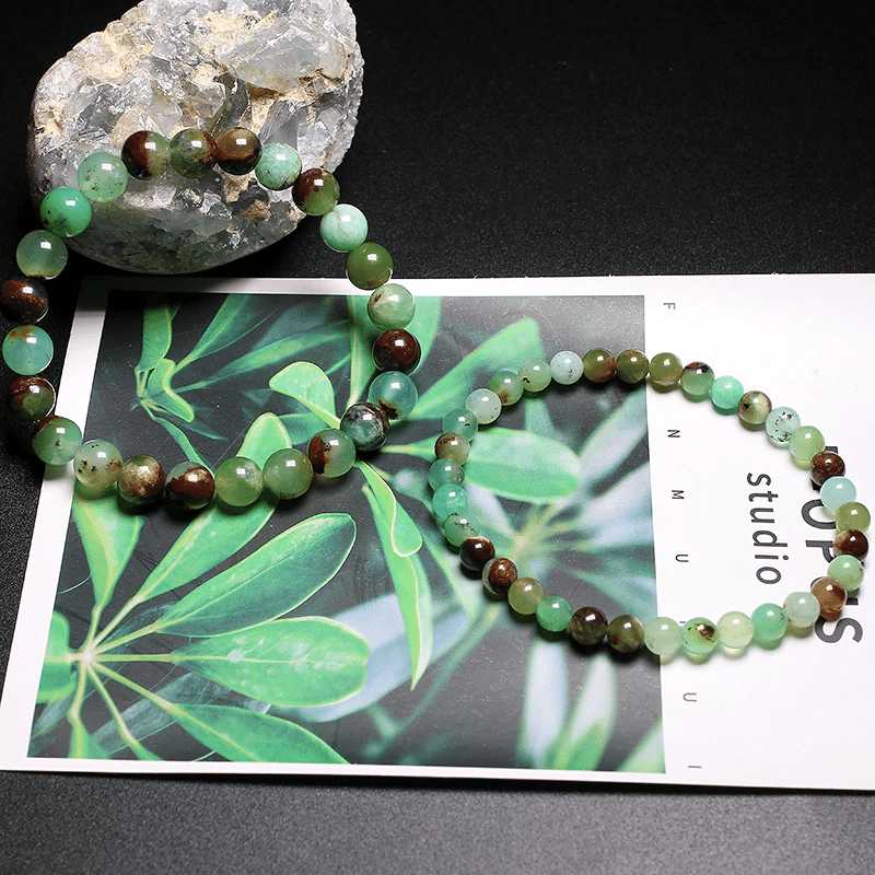 Bracelet de Chrysoprase | Lithothérapie Stéphanie