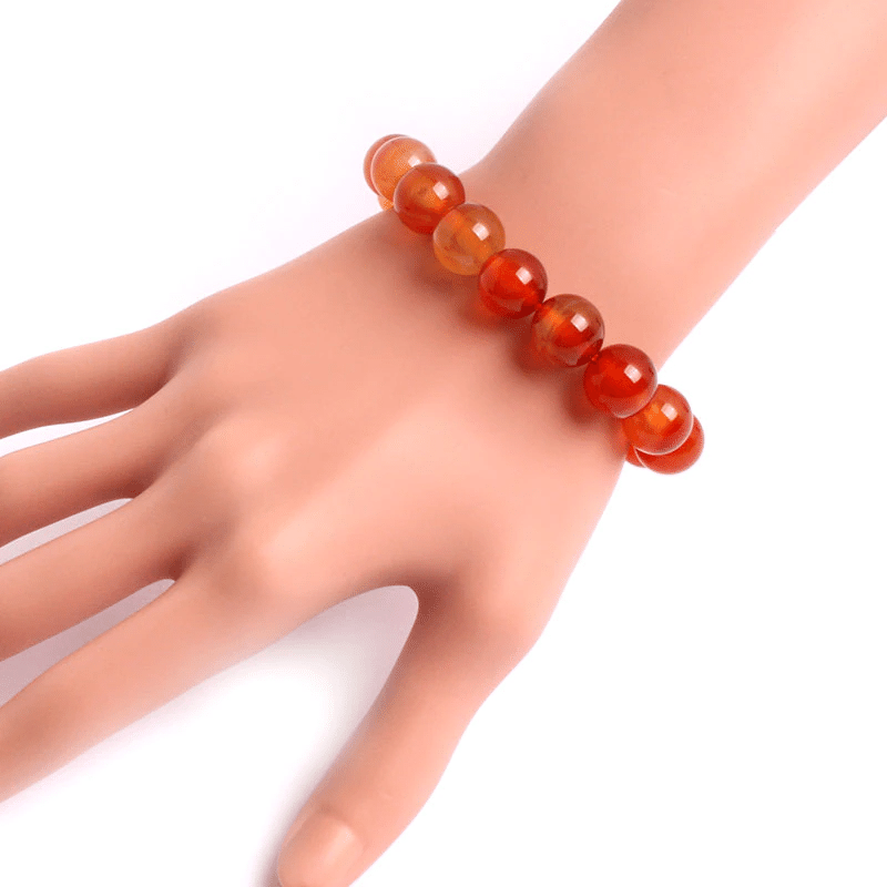 Bracelet en Cornaline 10MM | Lithothérapie Stéphanie