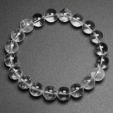 Bracelet en Cristal de Roche 10MM | Lithothérapie Stéphanie