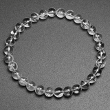 Bracelet en Cristal de Roche 6MM | Lithothérapie Stéphanie