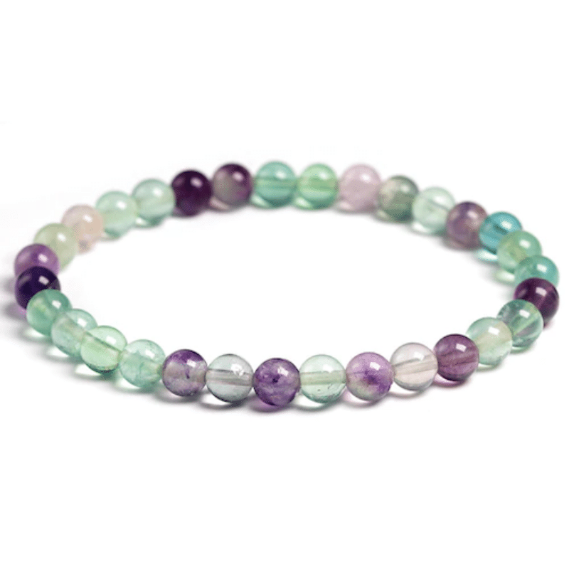 Bracelet en Fluorite 6MM | Lithothérapie Stéphanie