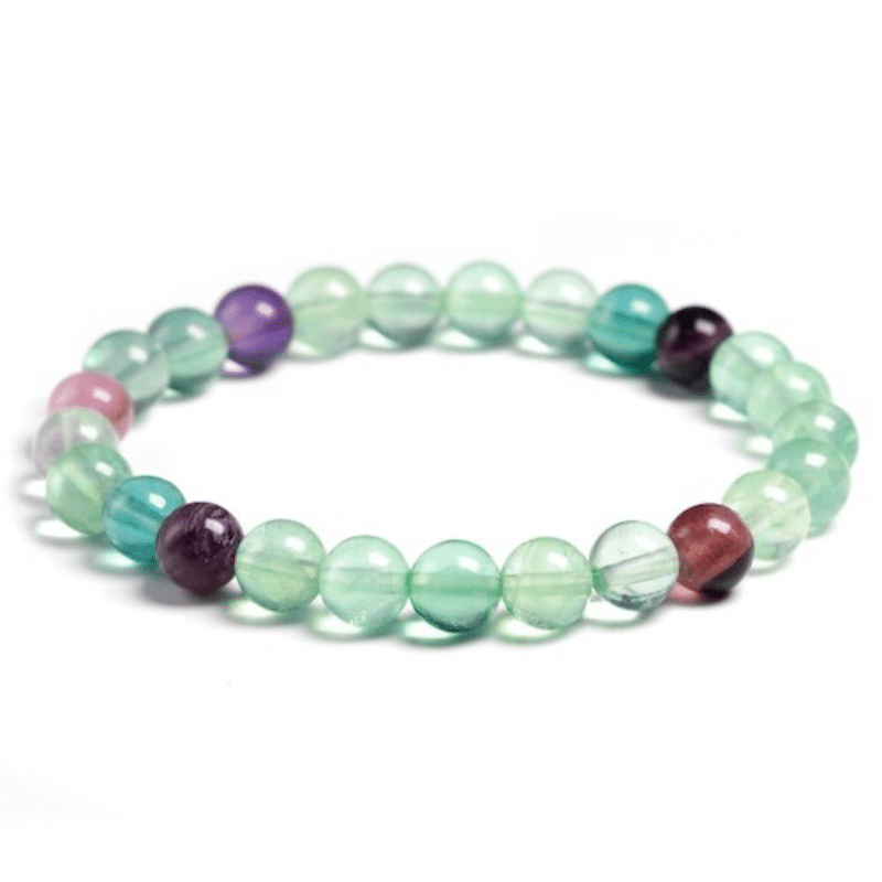 Bracelet en Fluorite 8MM | Lithothérapie Stéphanie