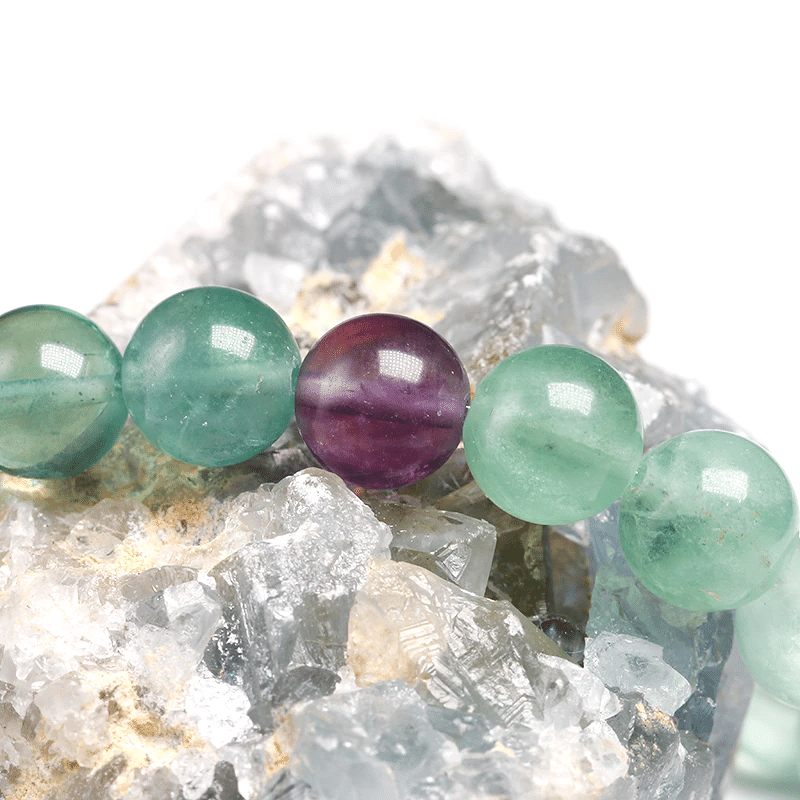 Bracelet Perles Fluorite | Lithothérapie Stéphanie