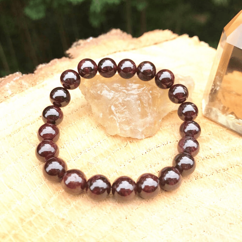 Bracelet en Grenat pour Homme et Femme | Lithothérapie Stéphanie
