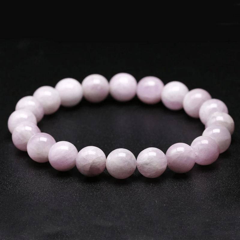 Bracelet en Kunzite 10MM | Lithothérapie Stéphanie