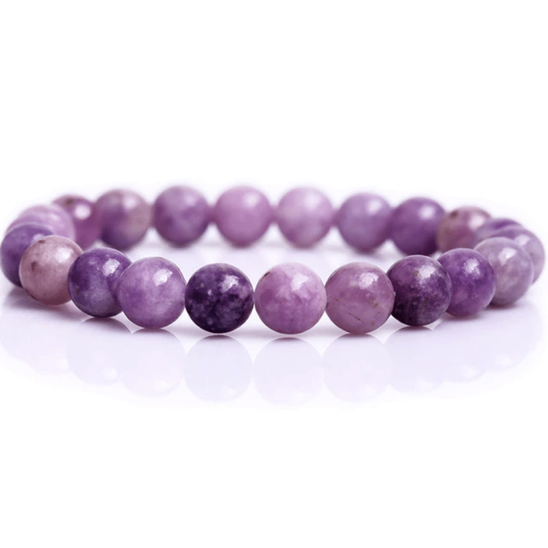 Bracelet en Lépidolite 8MM | Lithothérapie Stéphanie