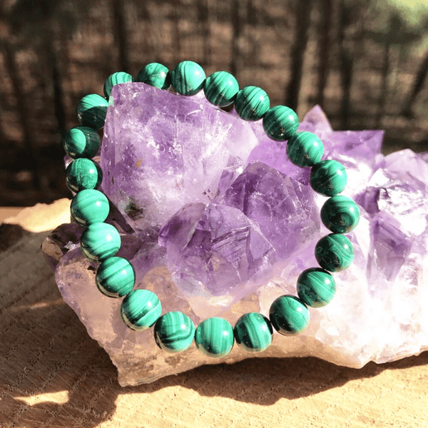 Bracelet en Malachite Véritable | Lithothérapie Stéphanie